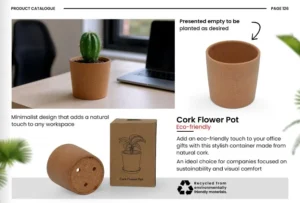 وعاء نباتات من الفلين (Cork Flower Pot)