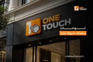 لوحات محلات حروف بارزة